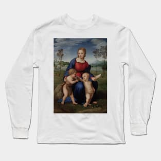 Madonna of the Goldfinch by Raphael Long Sleeve T-Shirt